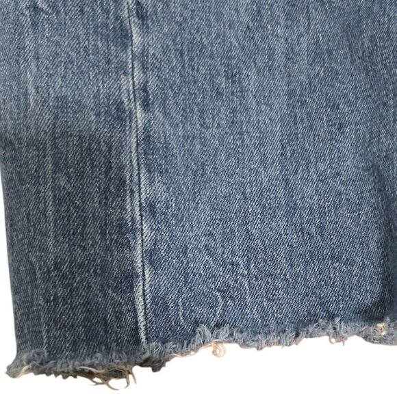 Old Navy Women’s Size 20 High Rise Wide Leg Jeans Blue Raw Hem Denim Pants - Picture 7 of 10